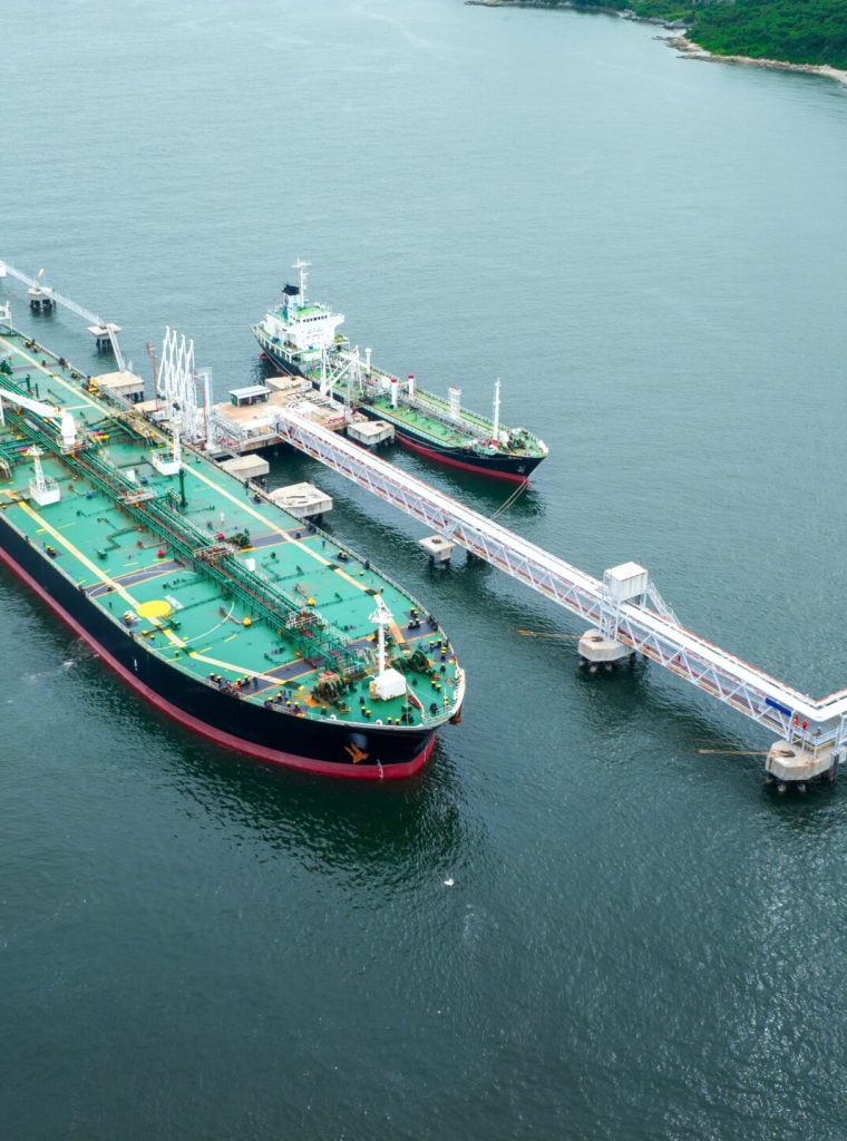 Oil Crude Gas Tanker Ship, Cargo container Ship offshore mooring at Ocean Bay Petroleum Chemical export import transportation and logistics, Oil leak from Ship, industrial petroleum products Vessel
